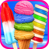 Rainbow Ice Cream & Ice Popsicles - Kids Frozen Popsicles & Ice Cream Dessert Maker Games FREE