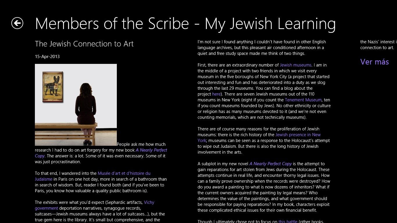 Judaism and the arts.