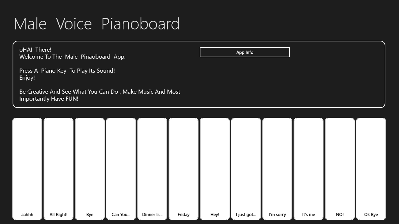 Male Voice Pianoboard