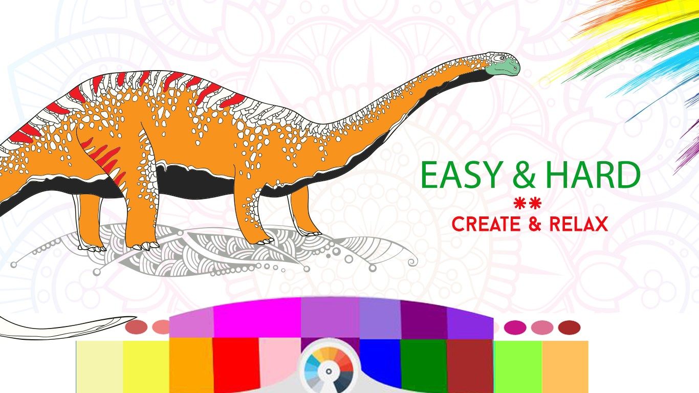 Dinosaurs Coloring Book For Adults and Kids