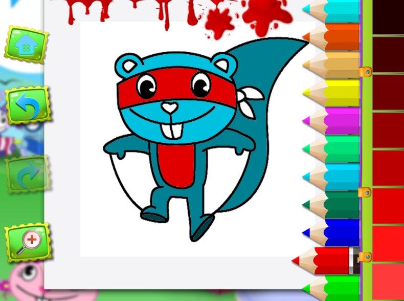 Coloring Happy tree Friends