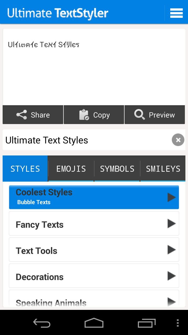 Ultimate Text Styler - Fonts, Symbols, Smileys, Love Stickers & Emoticons for Facebook, WhatsApp, Twitter and More