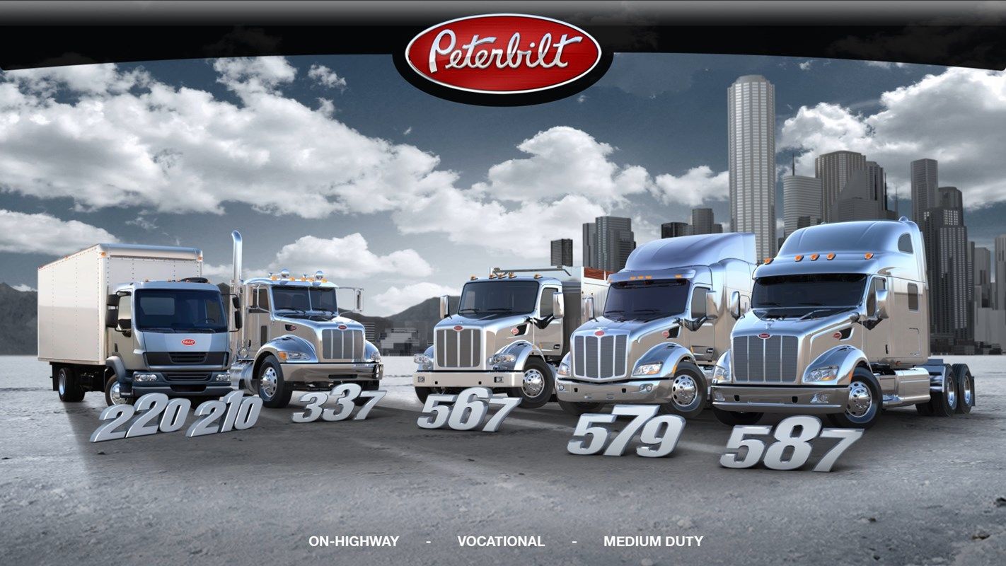 Peterbilt Class Pays truck selection screen