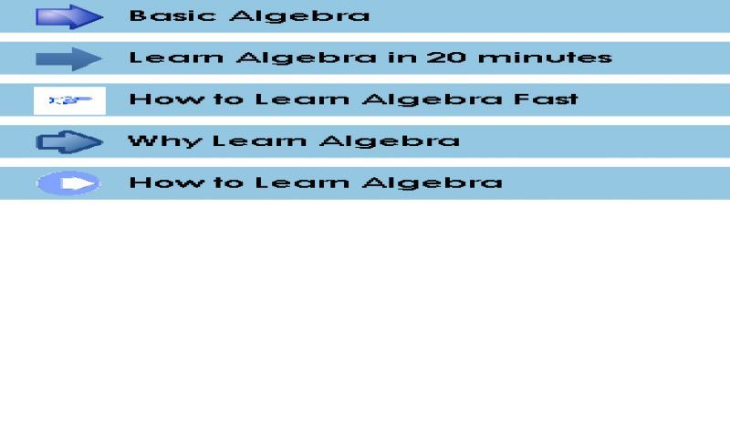 Learn Algebra