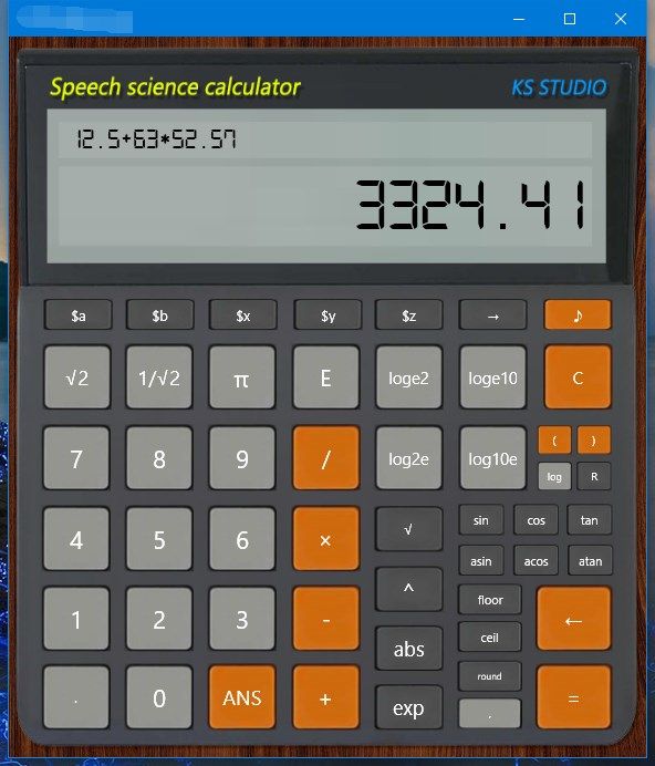 Speech science calculator
