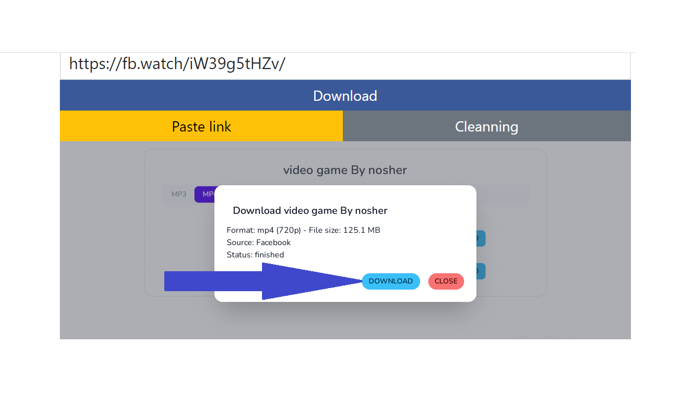 Fbok Video Downloader - Download video