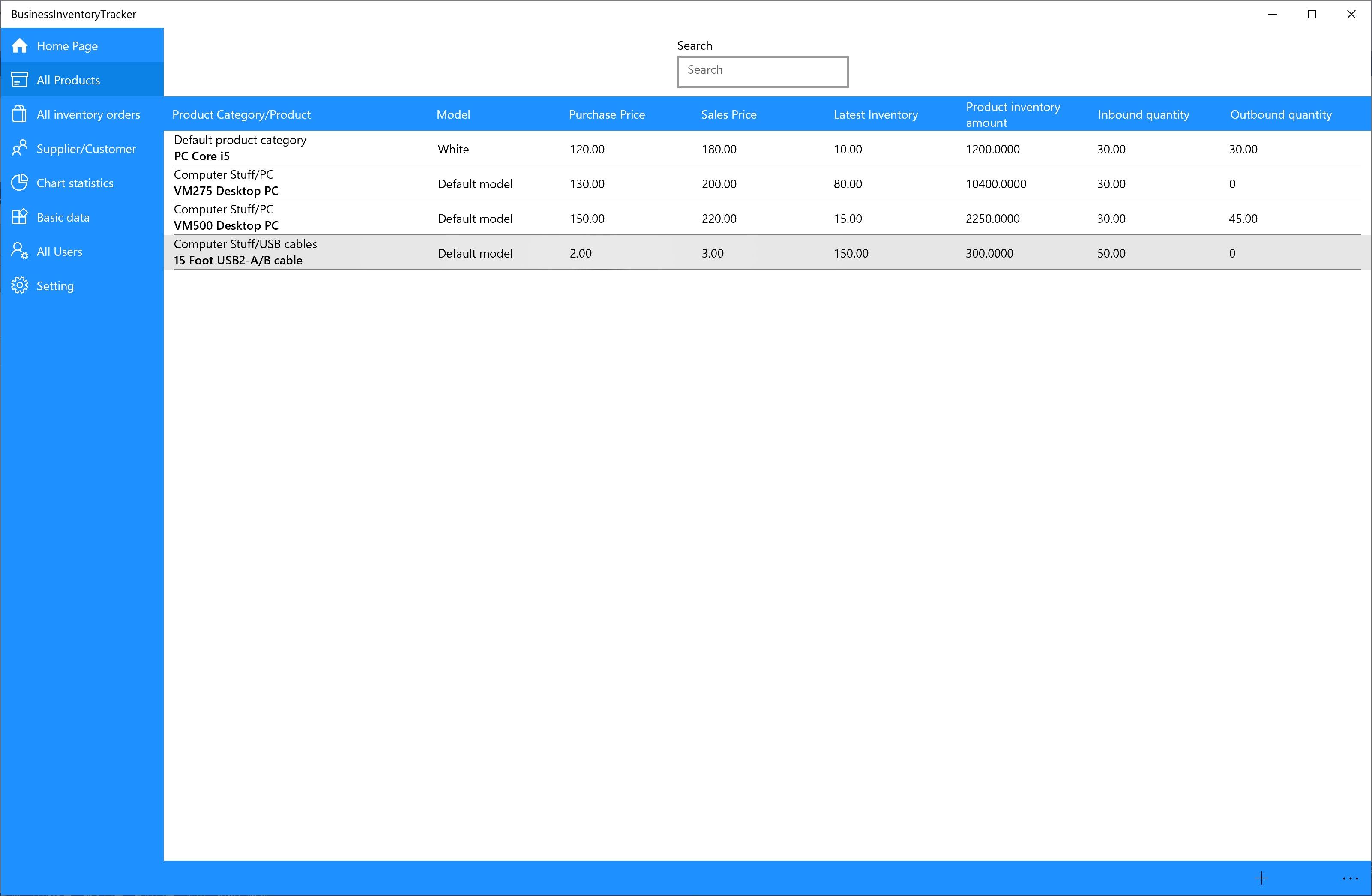 Business Inventory Tracker - Product Inventory Management