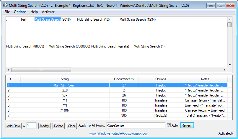 Multi String Search (Text Tool)