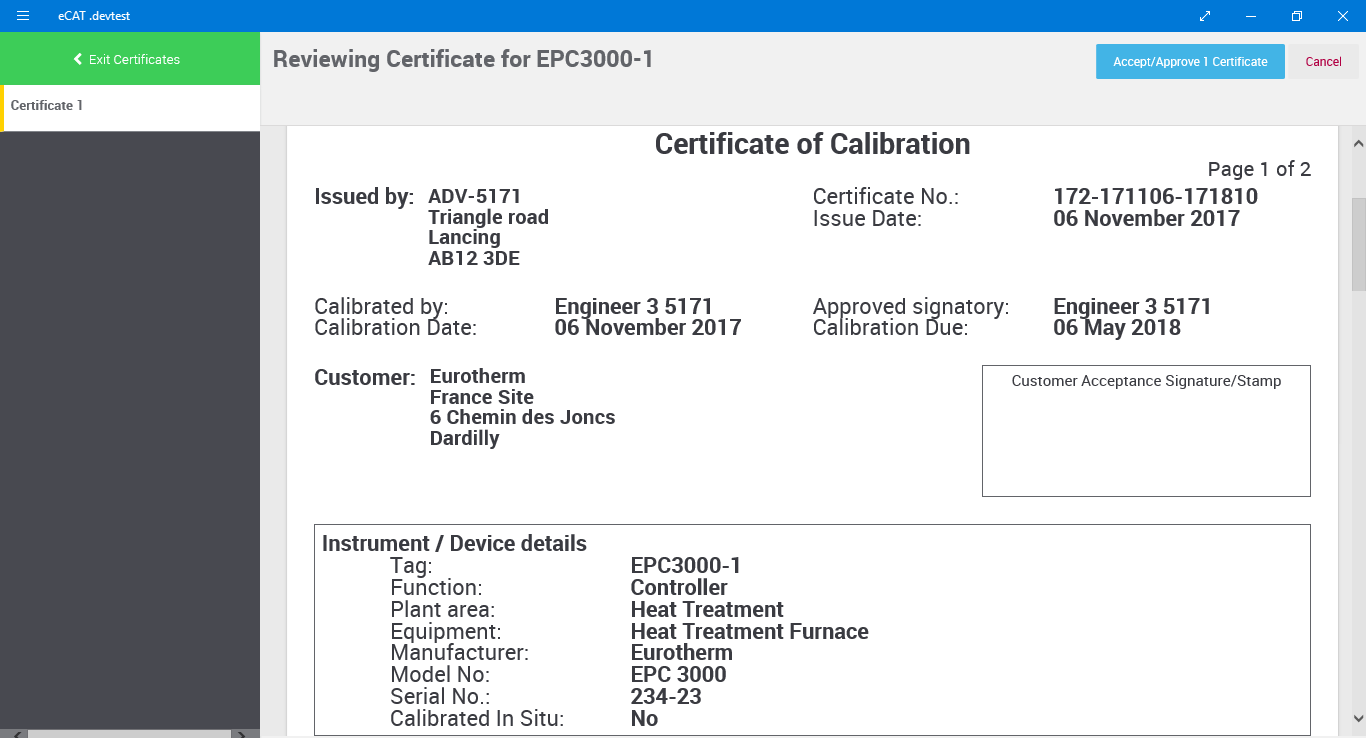 EcoStruxure Manufacturing Compliance Advisor