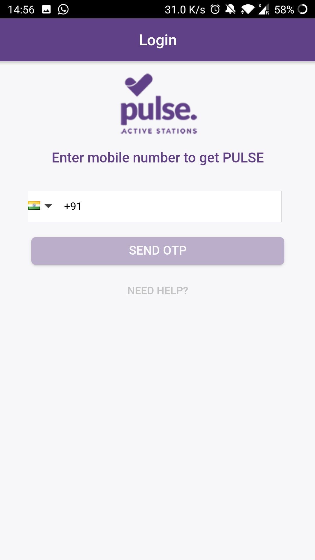 Pulse Active Stations Mobile App