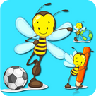 Kids Cute Honey Bee Actions Teach Verbs To Preschoolers And Grade 1 To 2