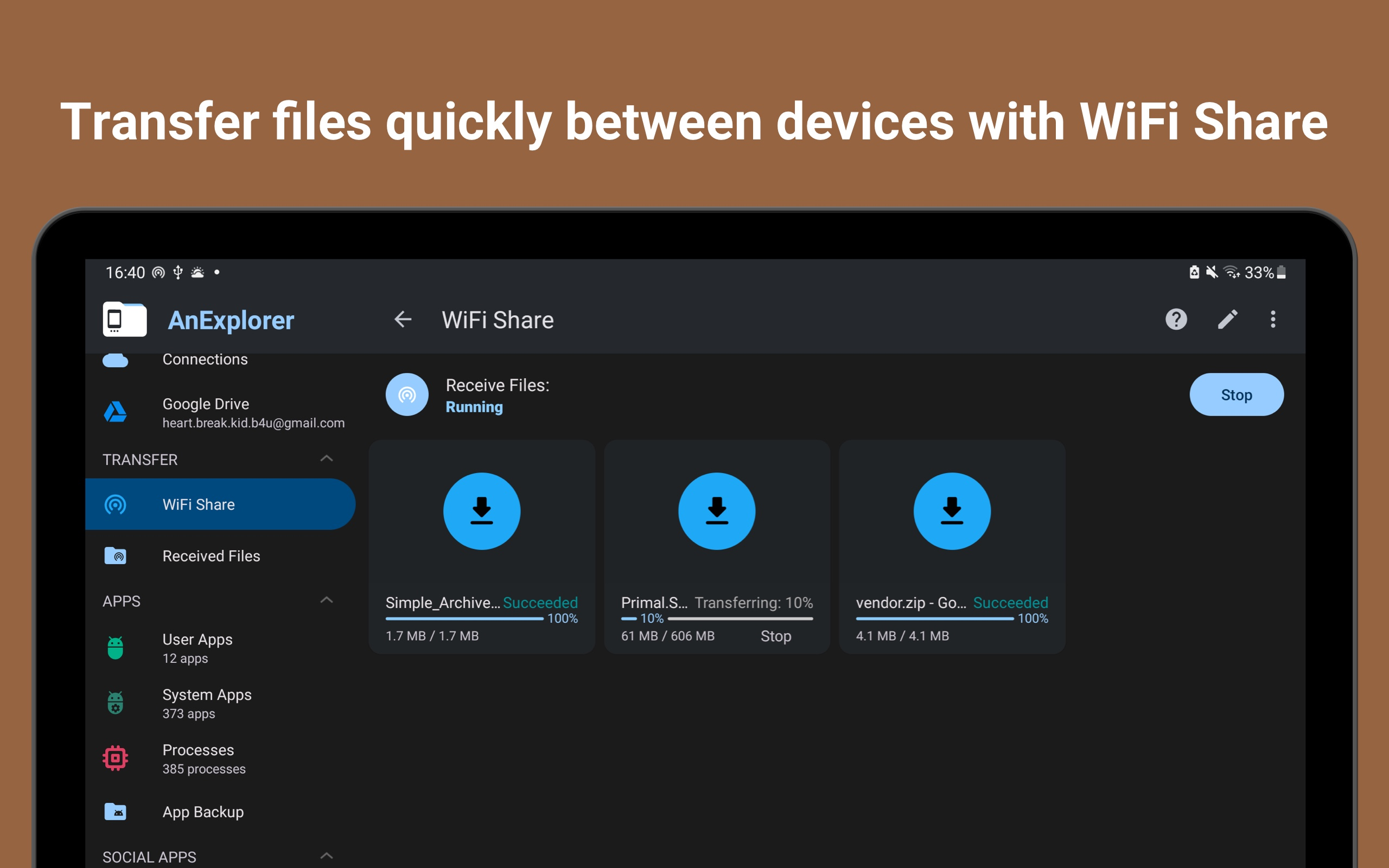 File Manager Pro for Fire TV - USB OTG Cloud Network Wifi Share File Explorer