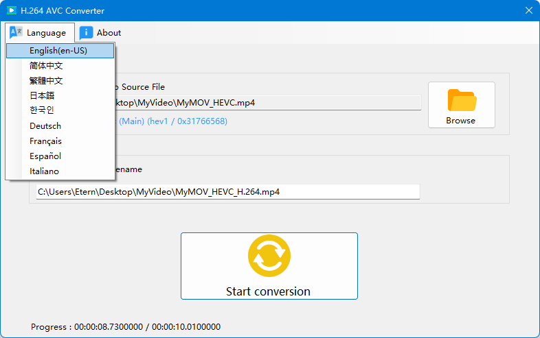 H.264 AVC Converter-Video Codec