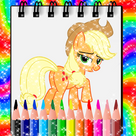 Glitter Pony Coloring Book