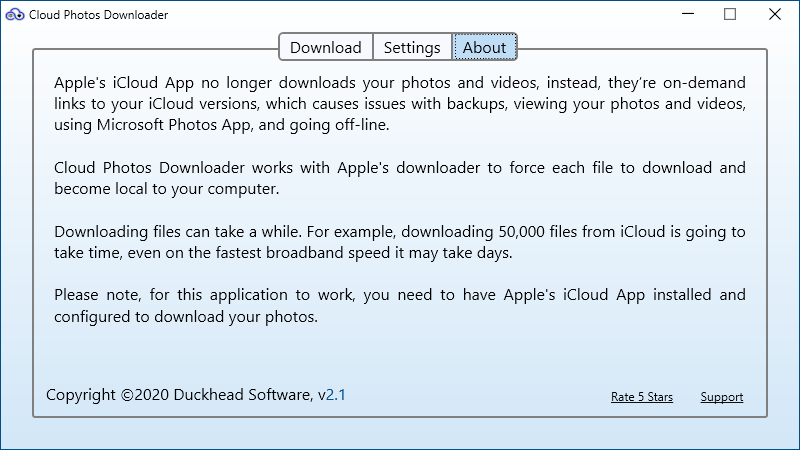 Cloud Photos Downloader