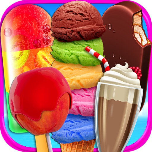 Beach Food Maker - Frozen Ice Cream Bars, Popsicles, Snow Cones, Candy Apples, Milkshakes, & Ice Cream Truck Games FREE