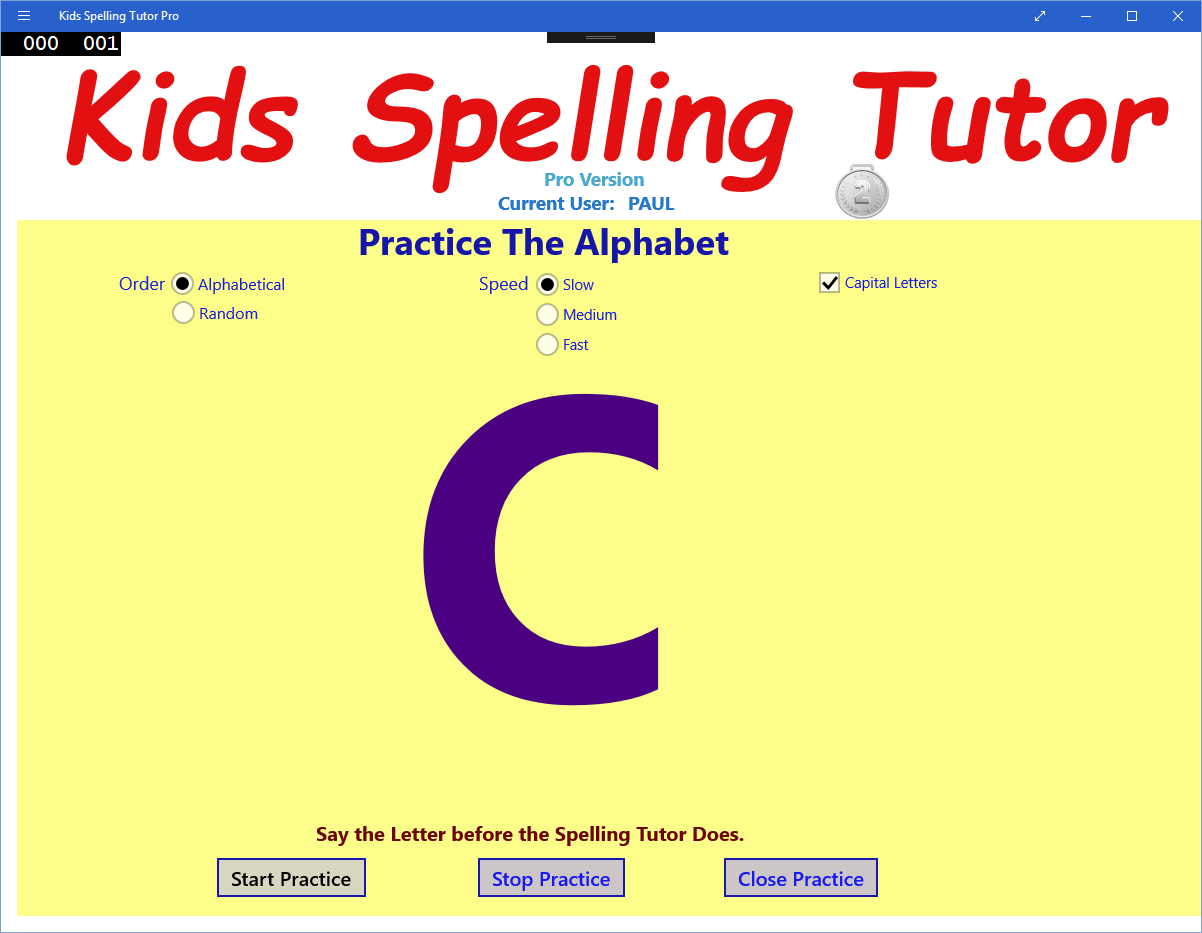 Alphabet Practice Page