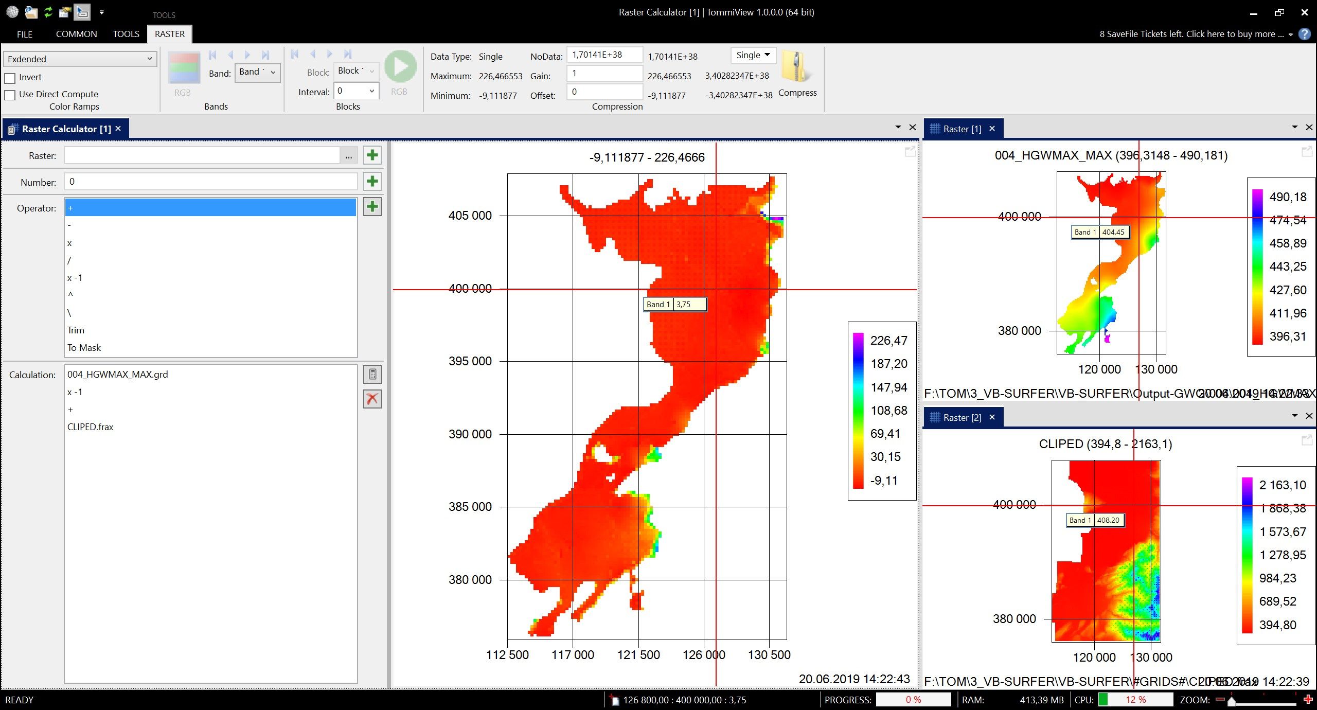 Raster Calculator