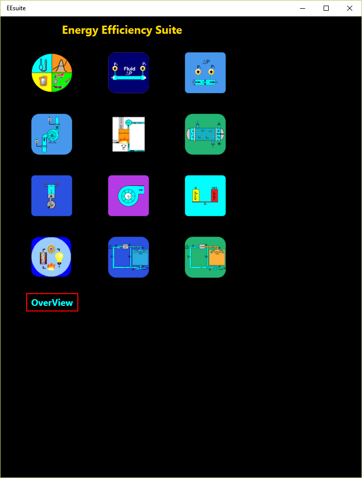 Home screen with twelve application and its overview.