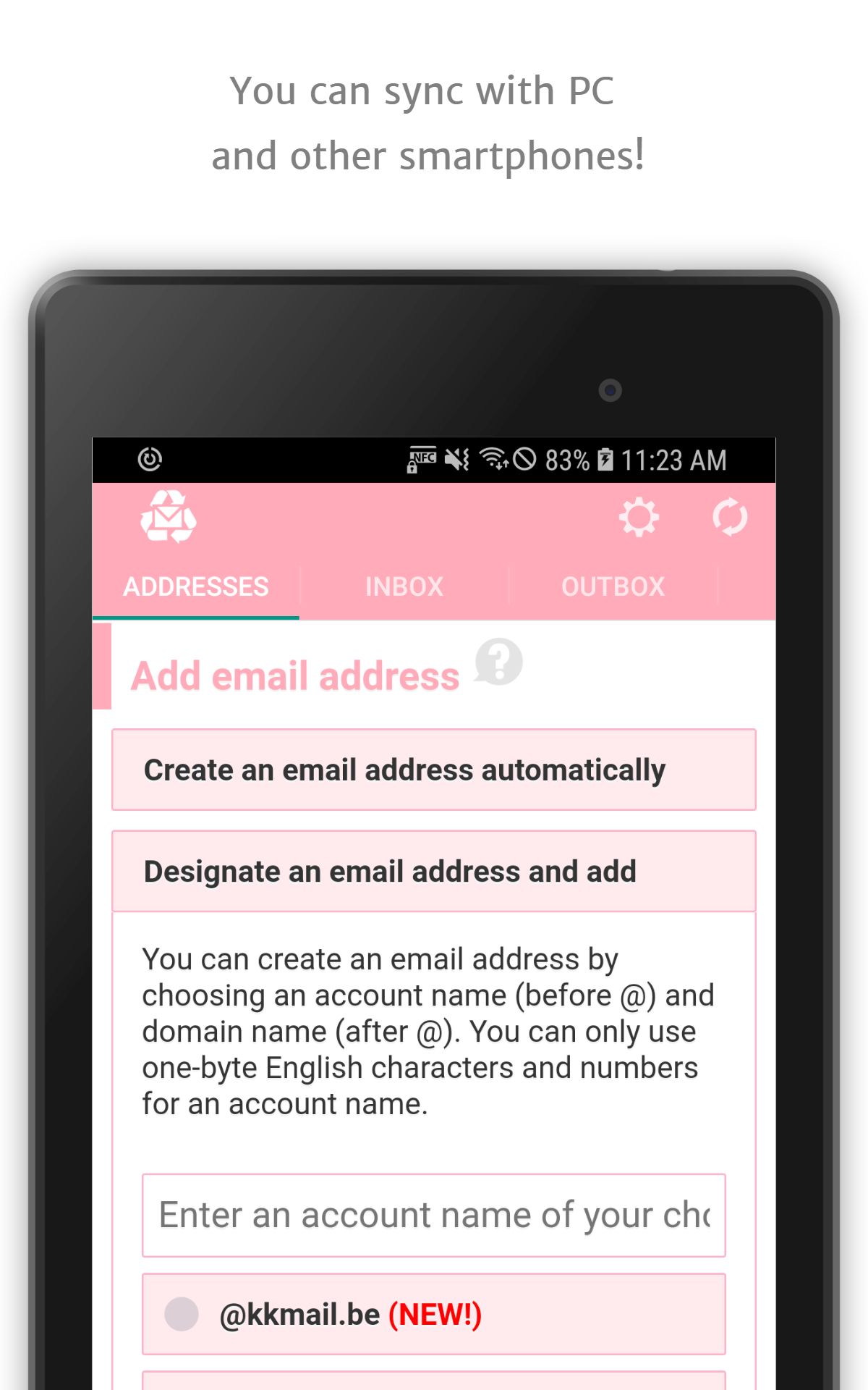 InstAddr - Instant Email Address