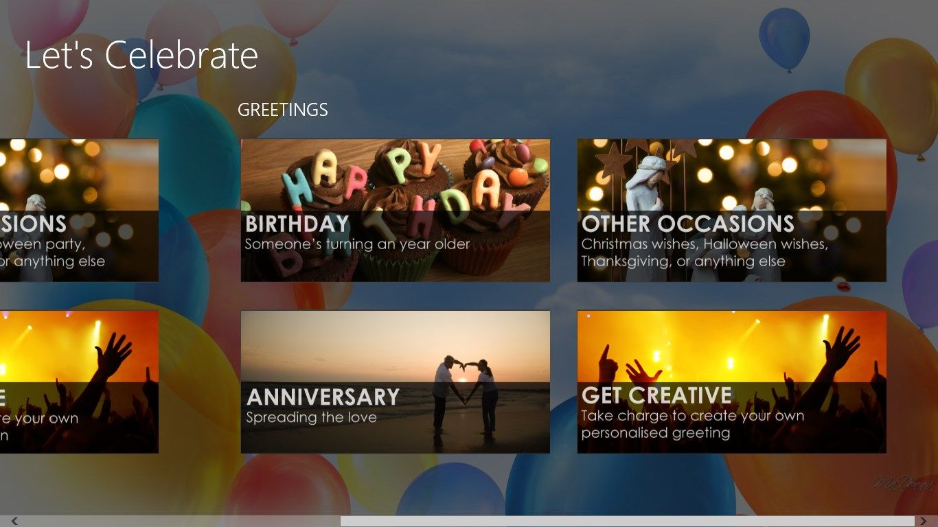 Start Page - Greeting Section