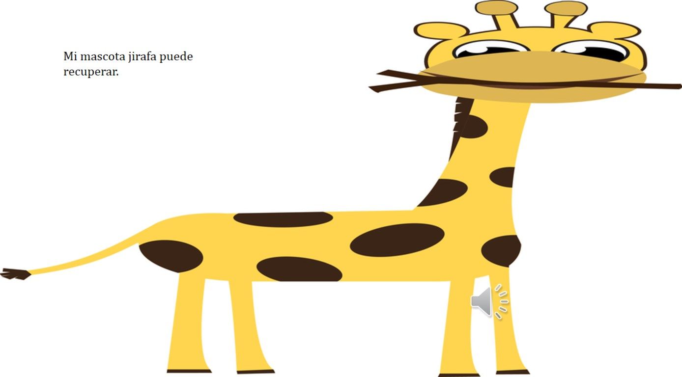 Mi mascota jirafa.