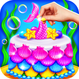 Mermaid Princess Cake Maker - Kids Fun Baking Games & Glitter Cake Baking