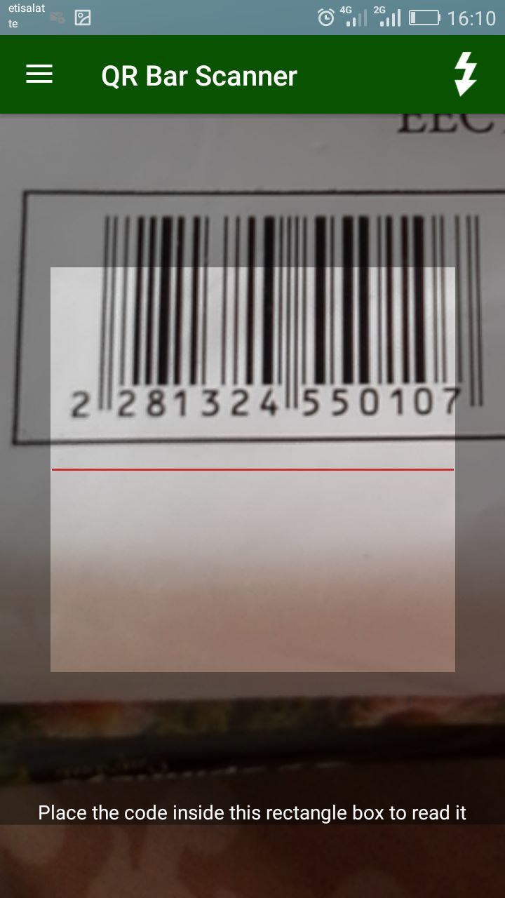 Barcode reader & QR code scanner . Pro