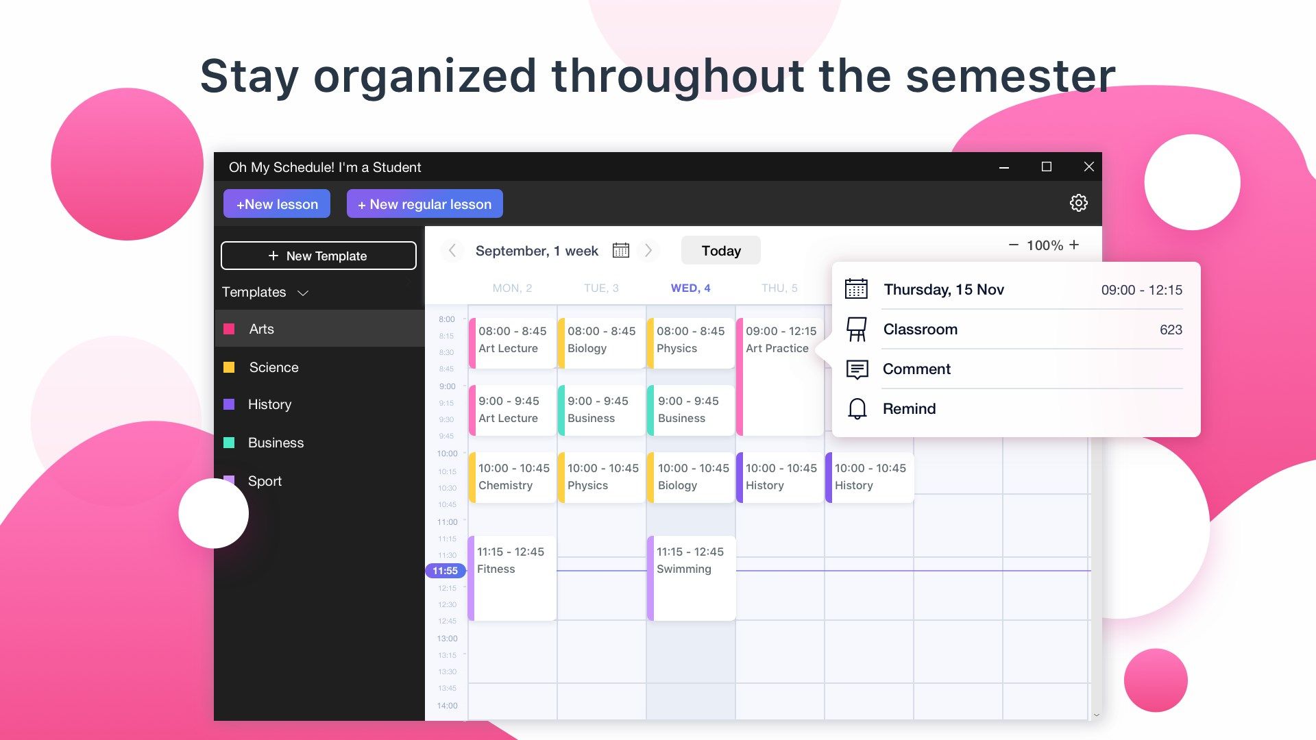 Oh My Schedule! Student Planner