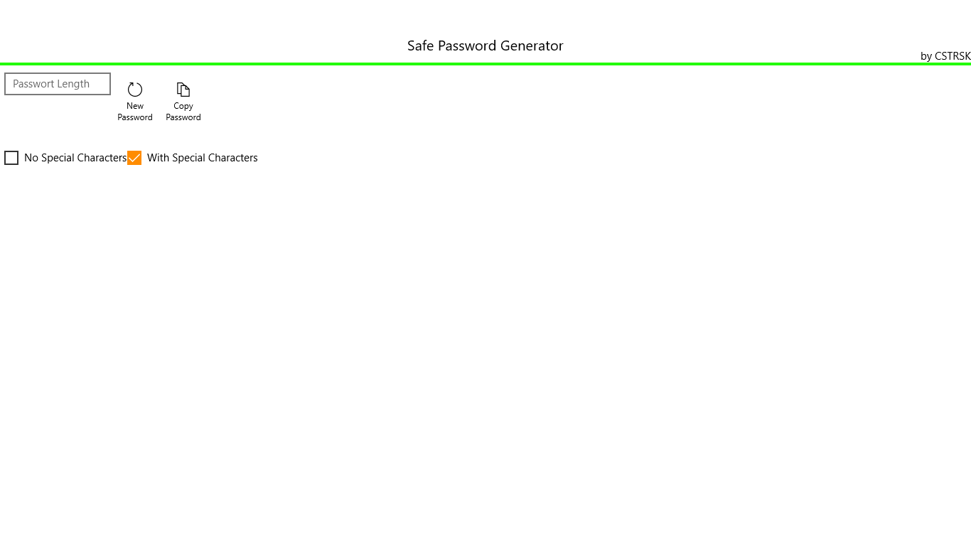Safe Password Generator