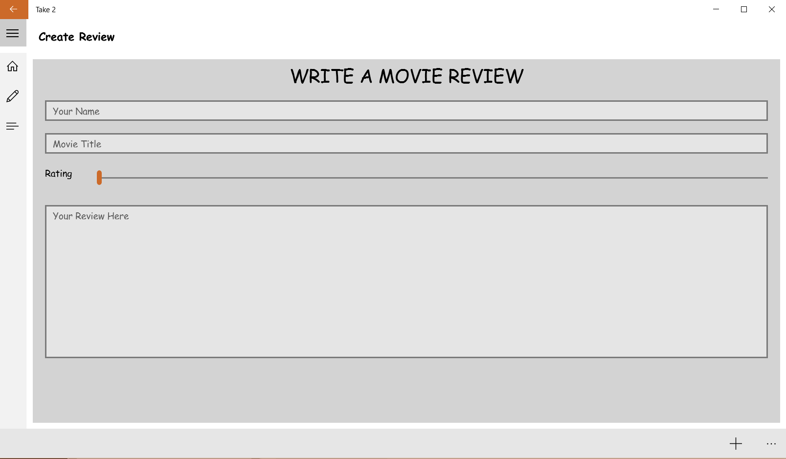 Create Your Own Movie Review