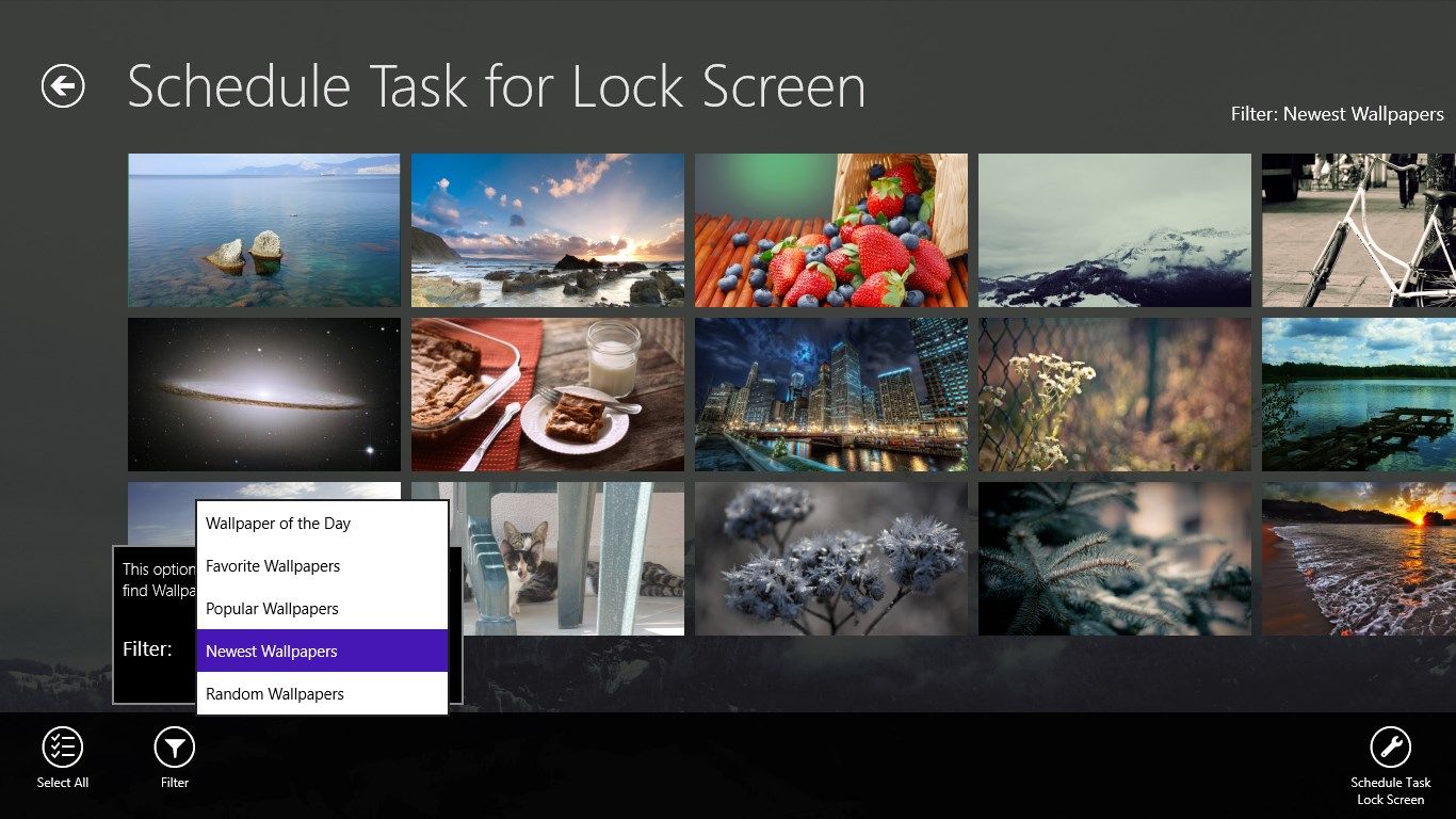 Schedule Task for Lock Screen