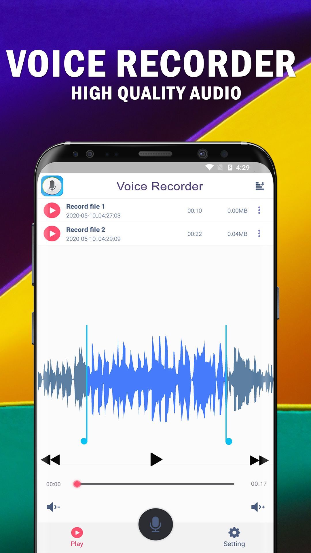 Voice Recorder - High Quality Sound & Audio