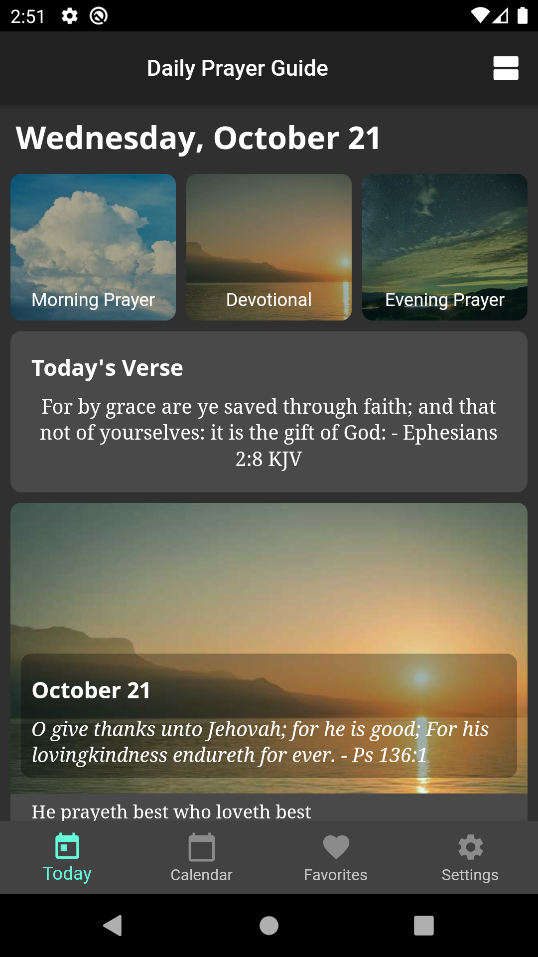 Daily Prayer Guide - Bible Devotion