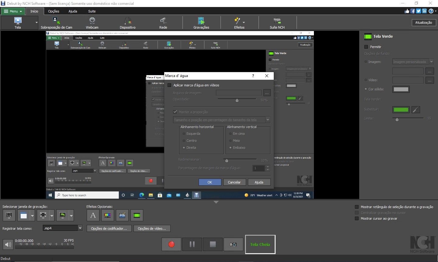 Debut Software de Captura de Vídeo Grátis