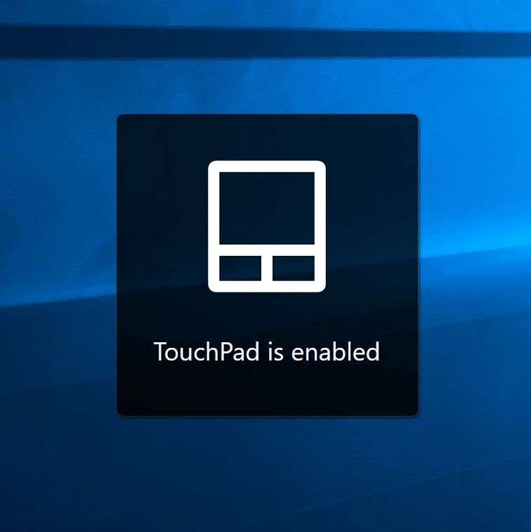 OSD-TouchPad enable