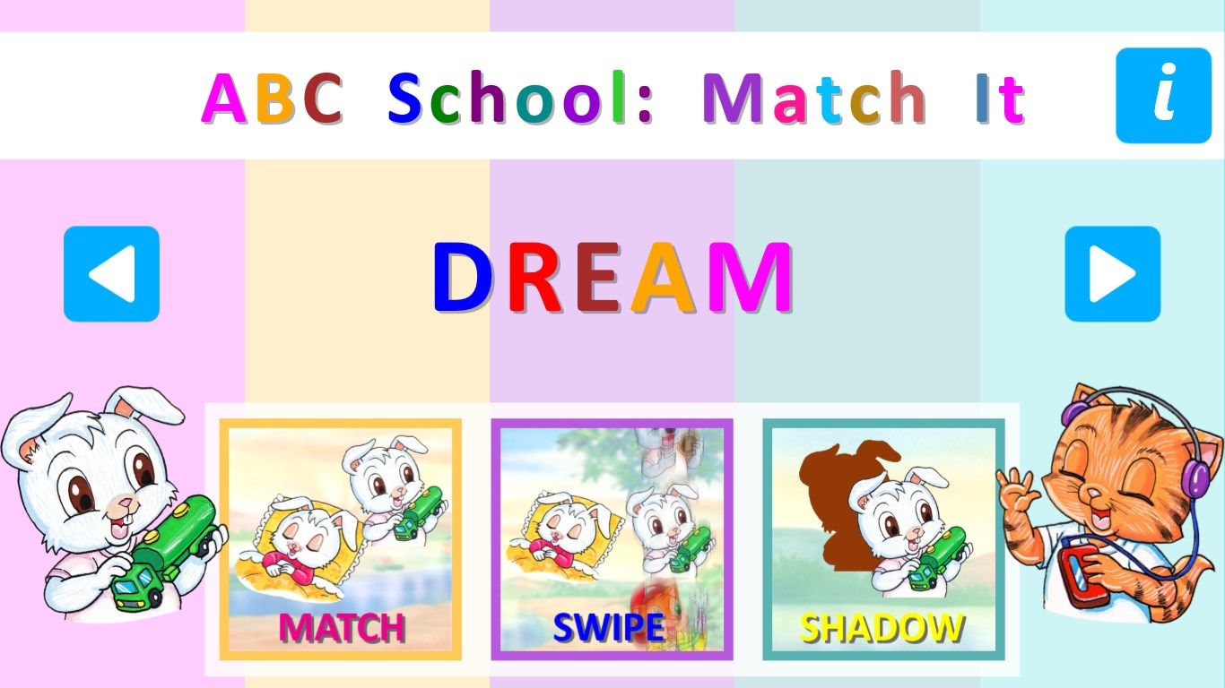 "ABC School - Match It" - a matching game for kids