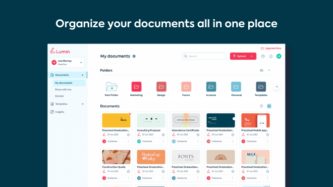 Organize your documents in one place