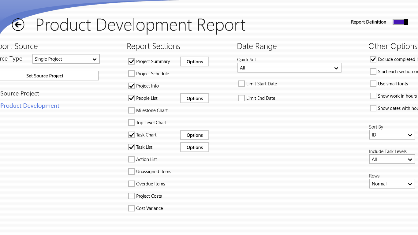No app has more powerful custom PDF reporting than SG Project Pro.