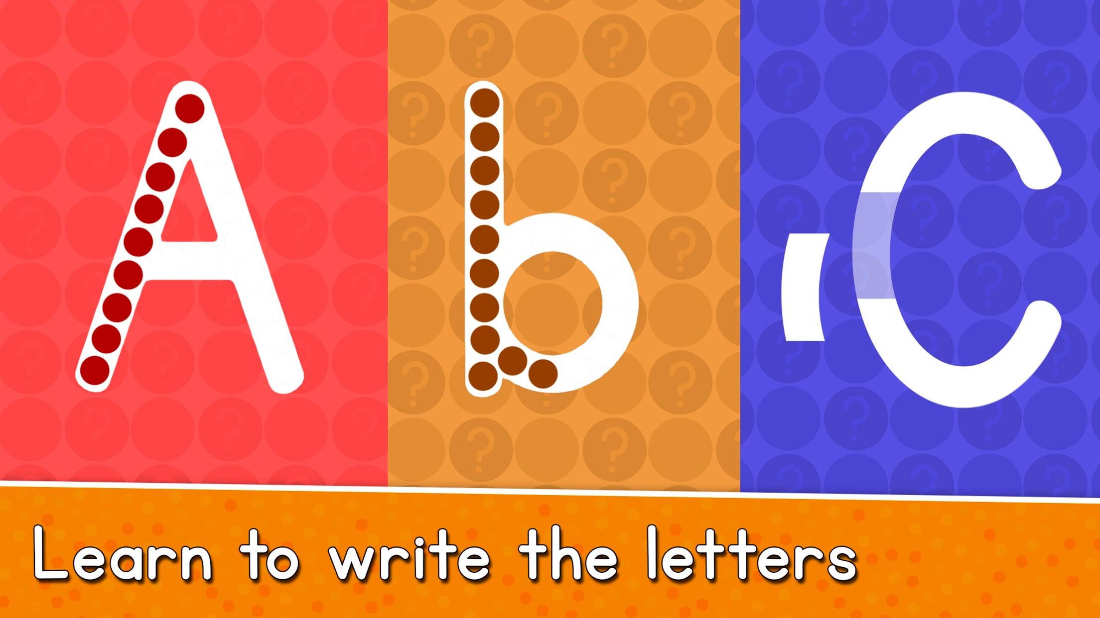 Learn to write the letters