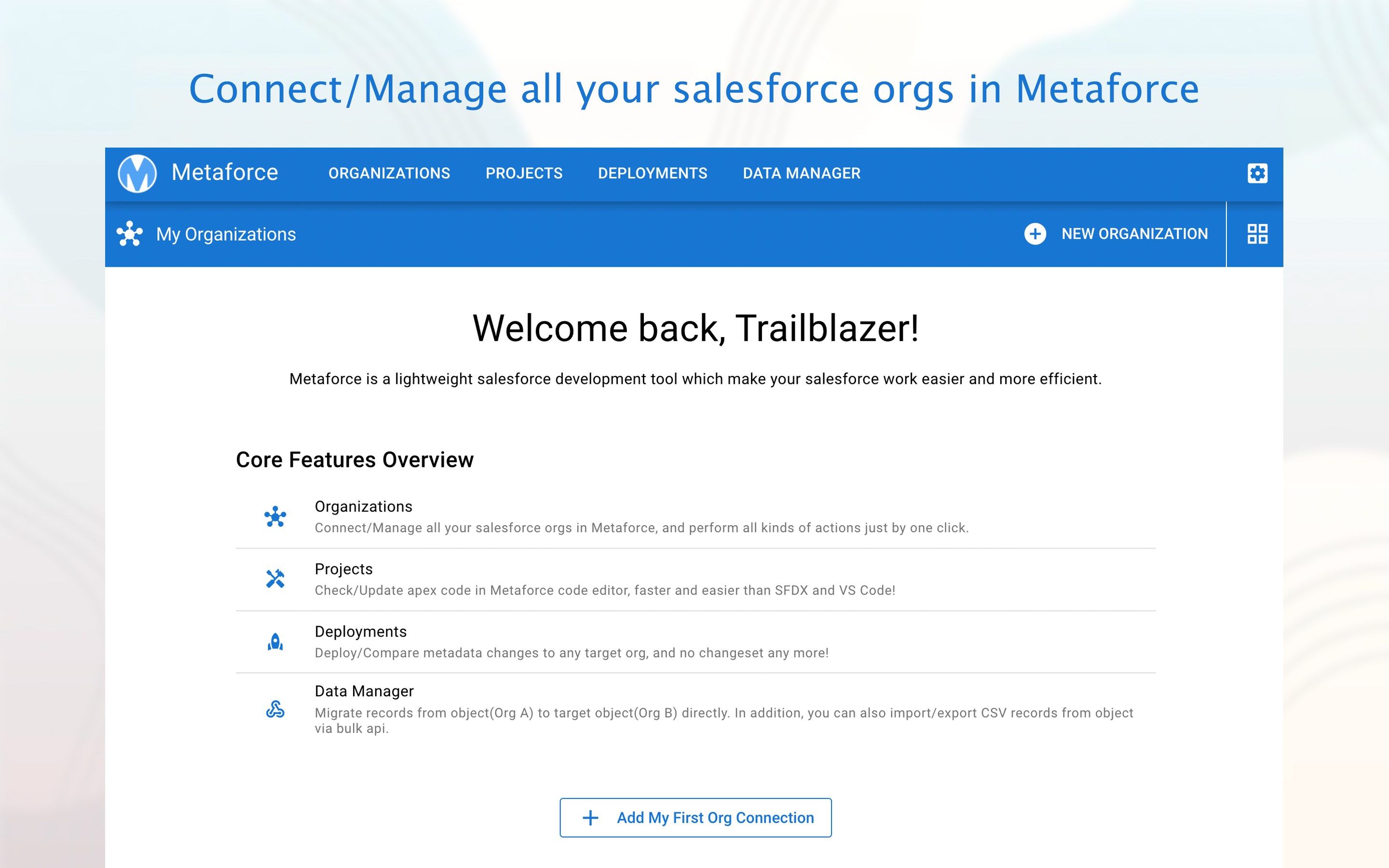 Connect All Your Salesforce Orgs