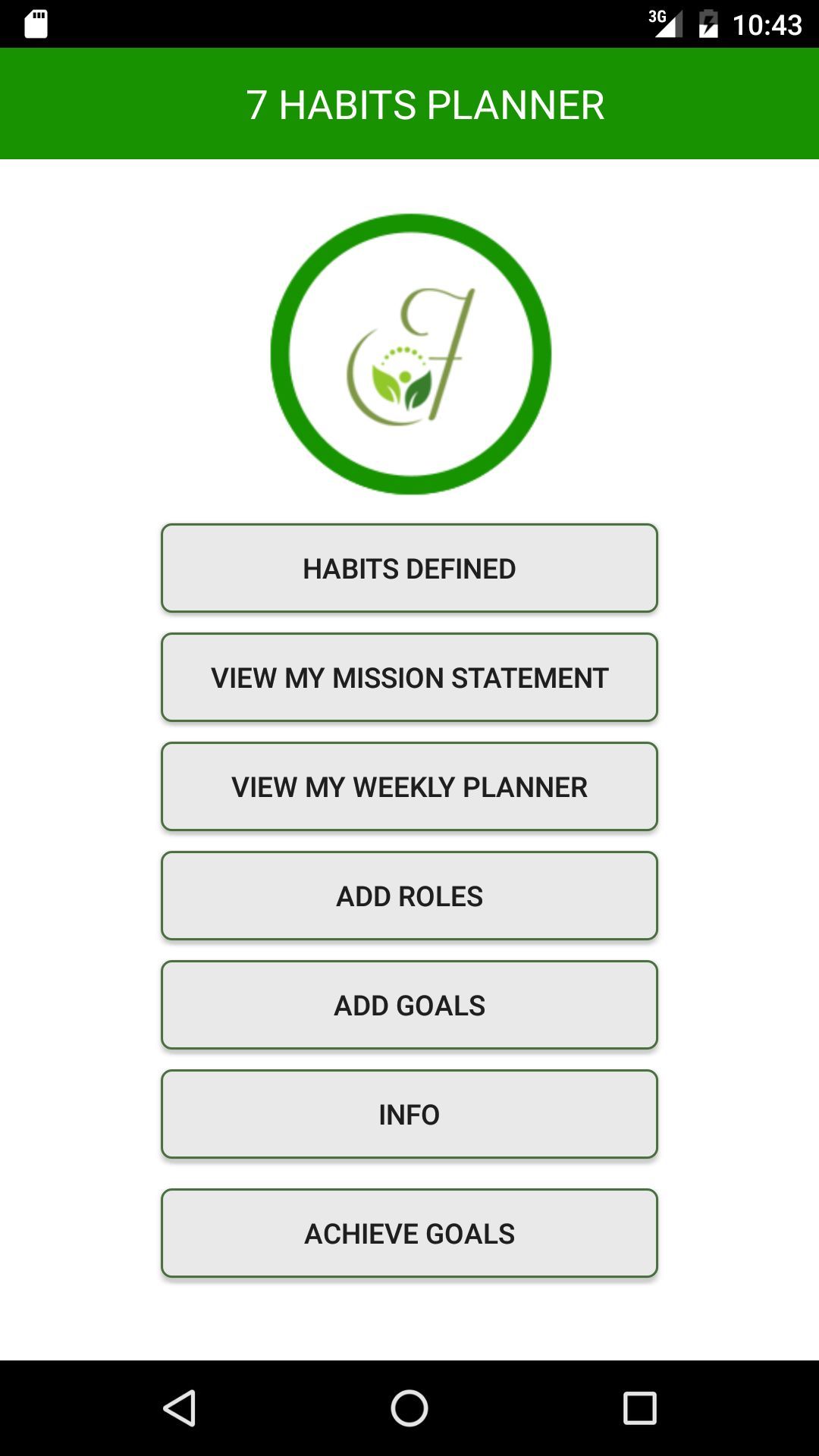 7 Habits Planner App