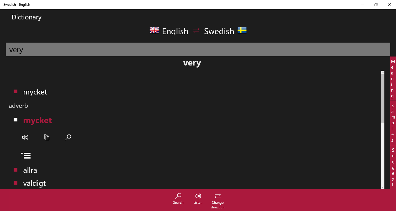 Swedish - English