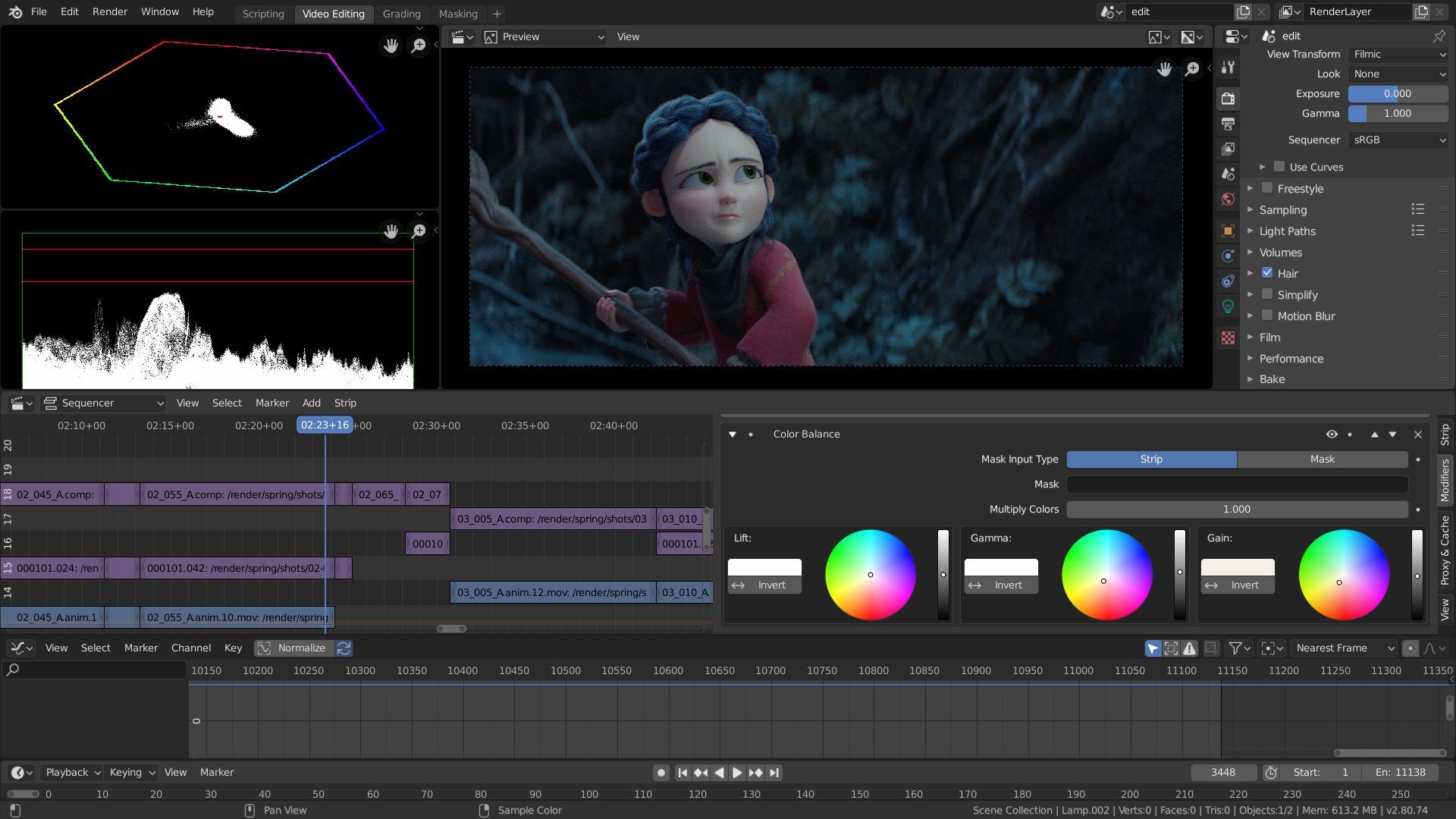 Blender offers tools for your projects from start to end, including video editing to make that final edit.