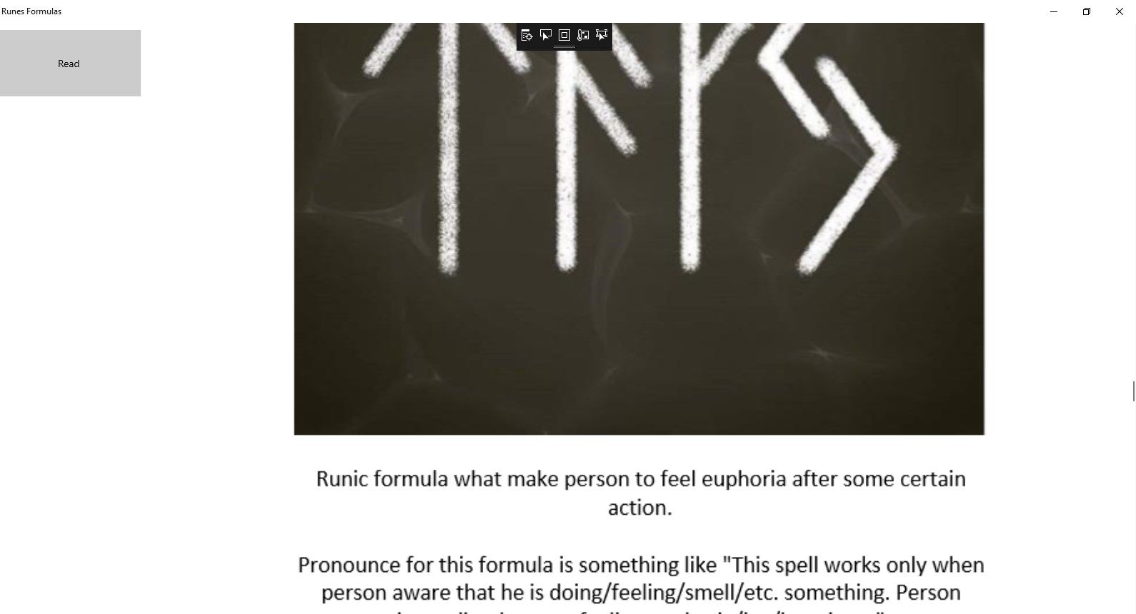 Runes Formulas