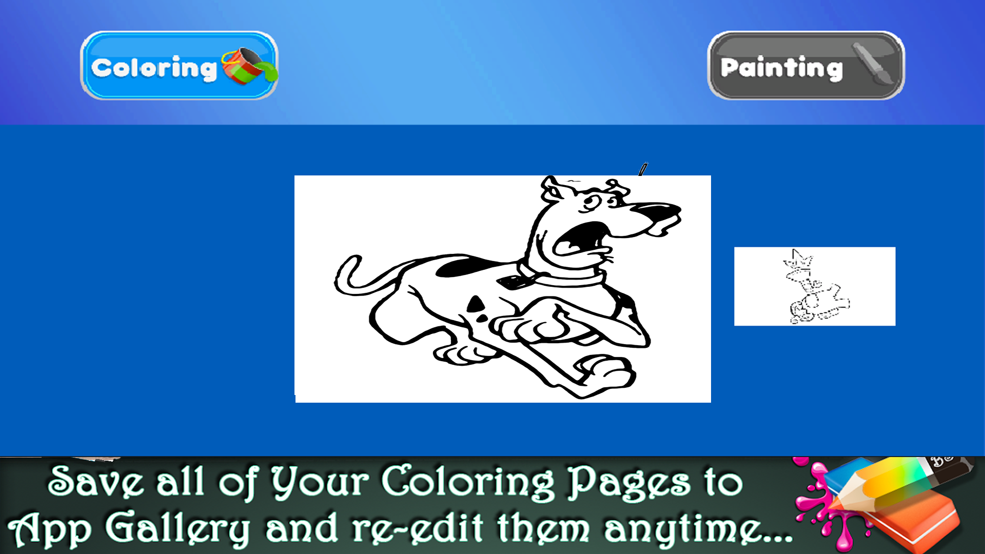 Scooby doo coloring cartoon game