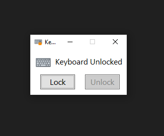Unlocked Keyboard Status