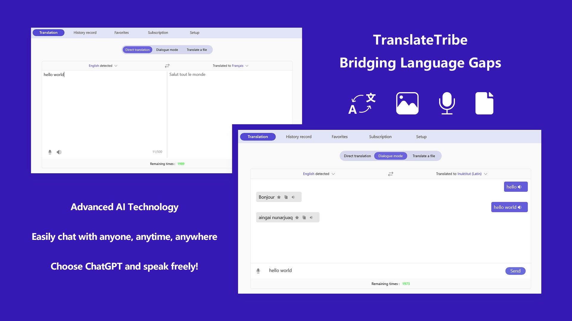 TranslateTribe - Bridging Language Gaps