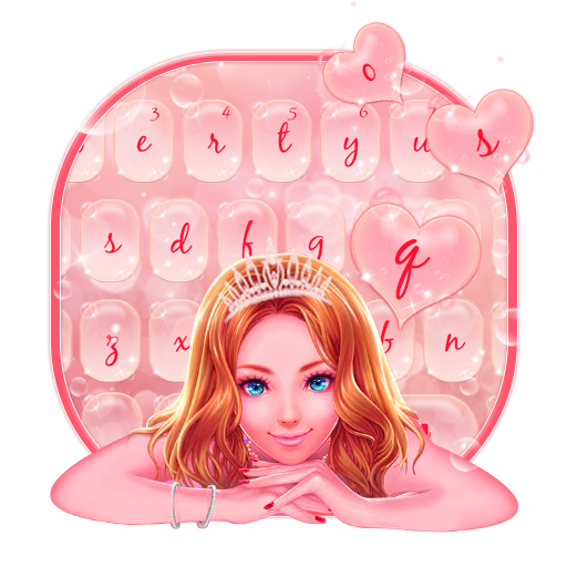 Pink princess Keyboard Theme