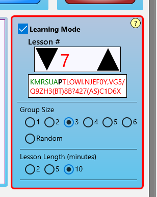 Learn Morse Code Characters - 
With the learning module, you learn each Morse Code character.